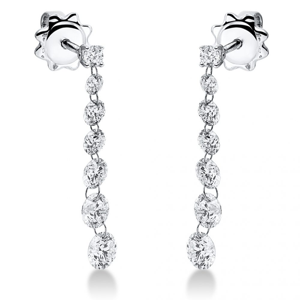 Whitegold Diamond Earrings