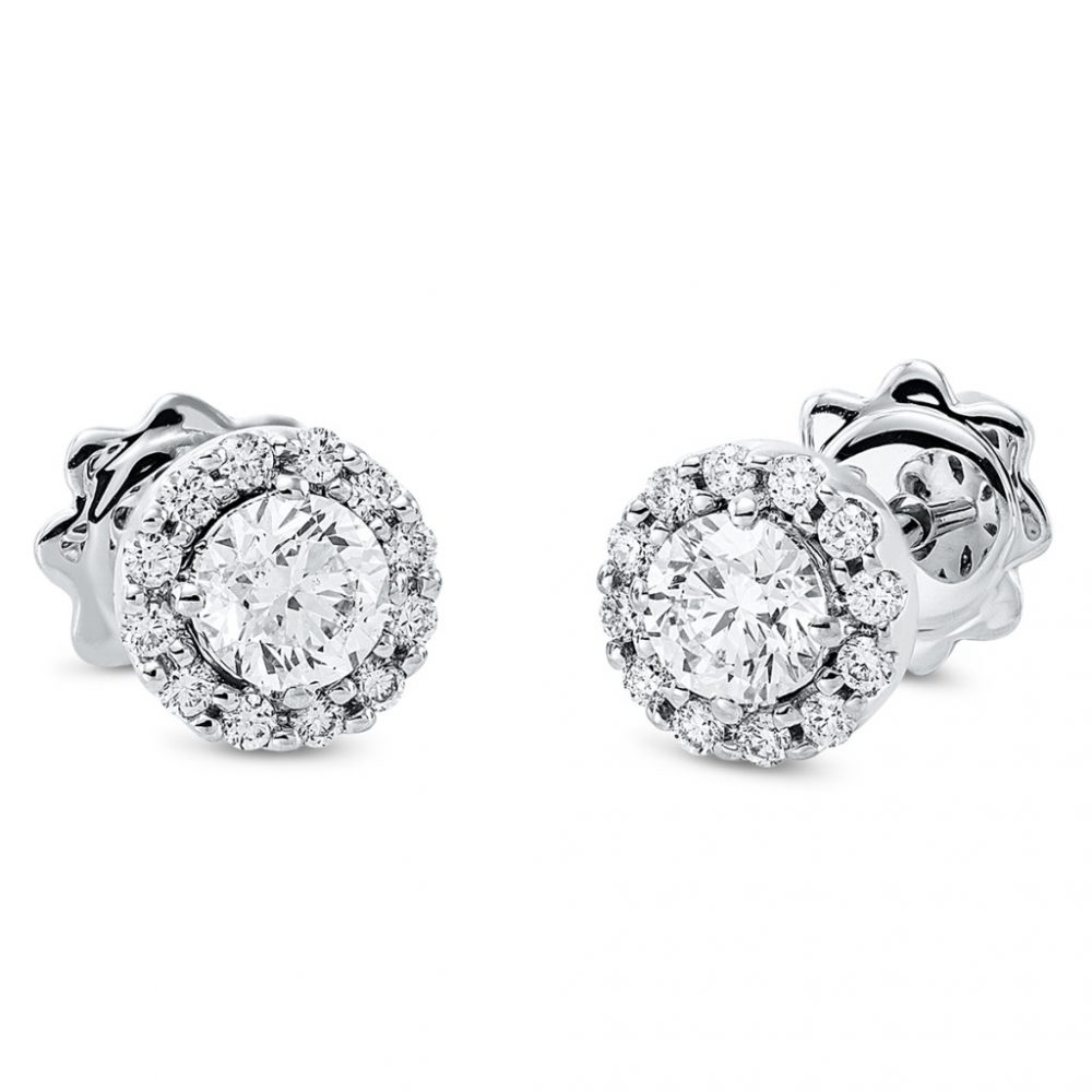 Whitegold Diamond Earrings