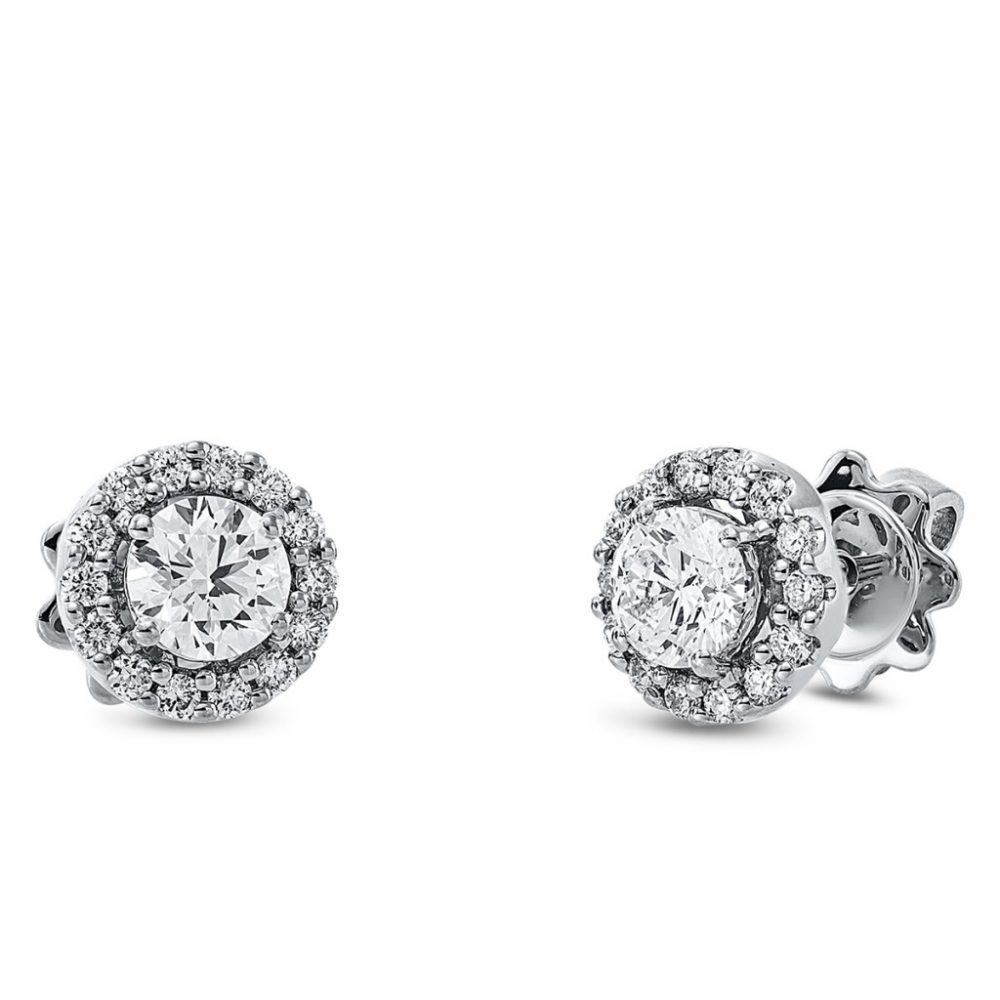 Whitegold Diamond Earrings