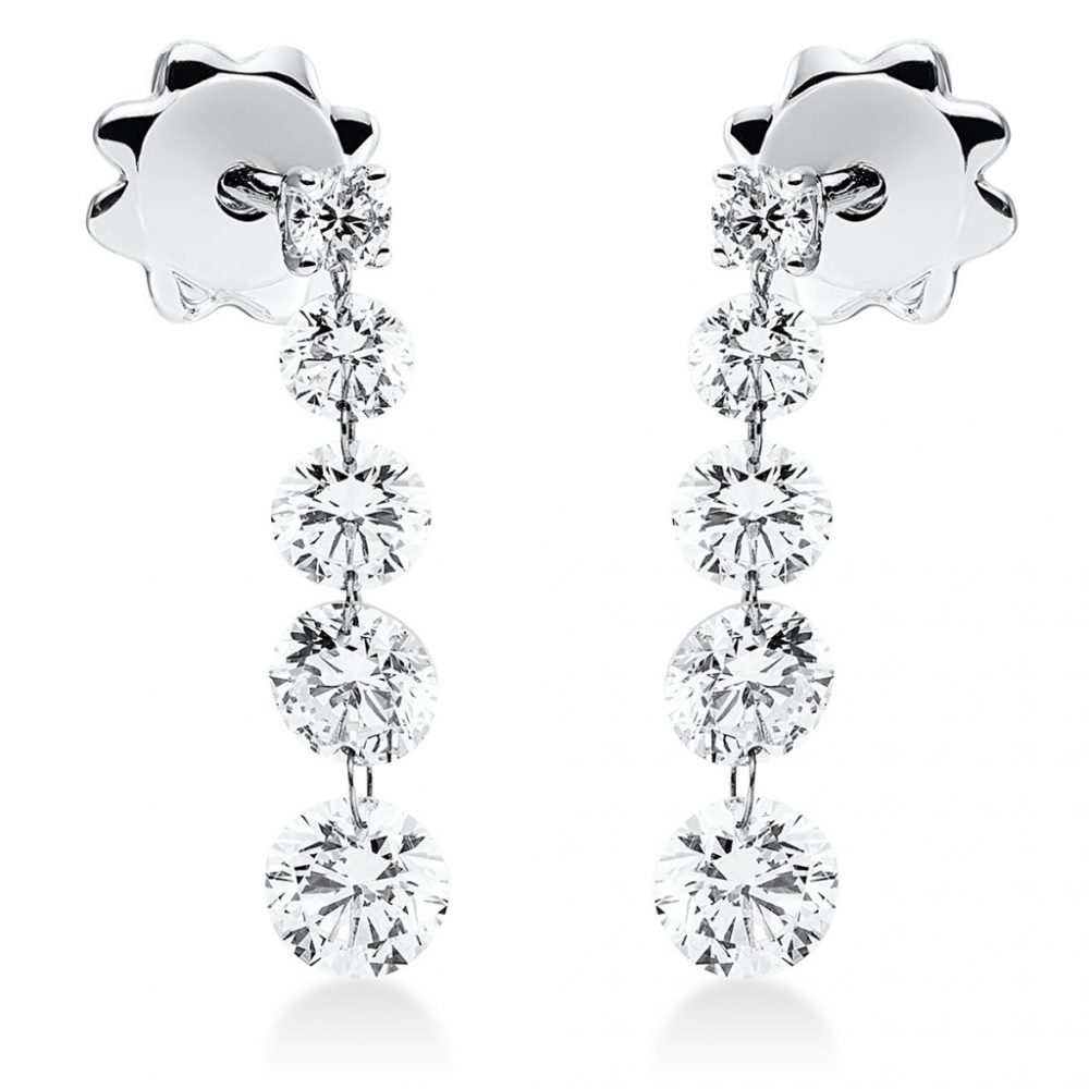 Whitegold Diamond Earrings