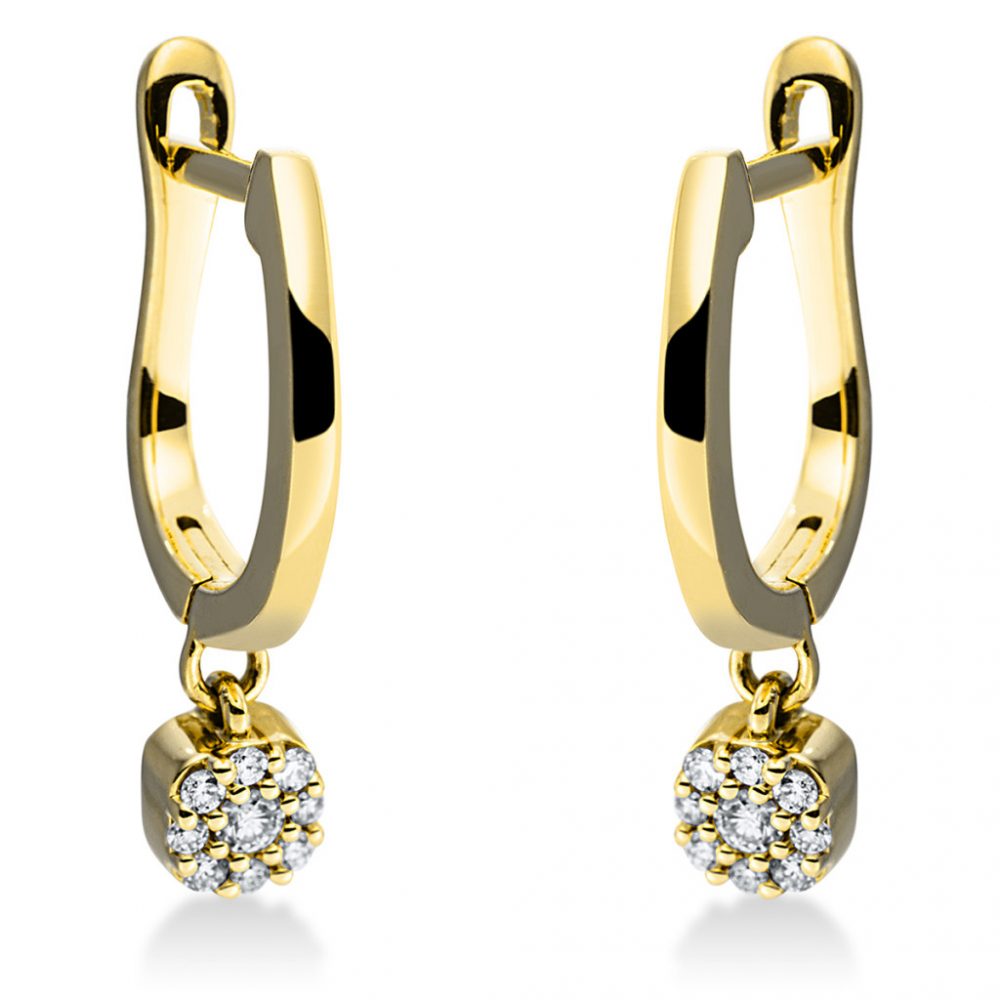 Yellowgold Diamond Earrings