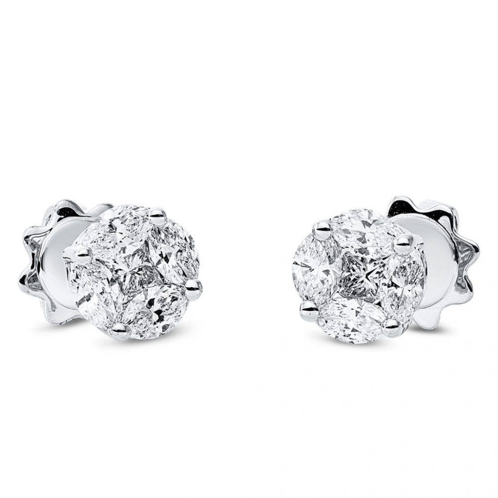 Whitegold Diamond Earrings