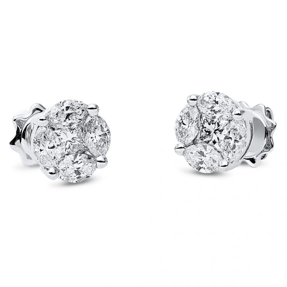 Whitegold Diamond Earrings