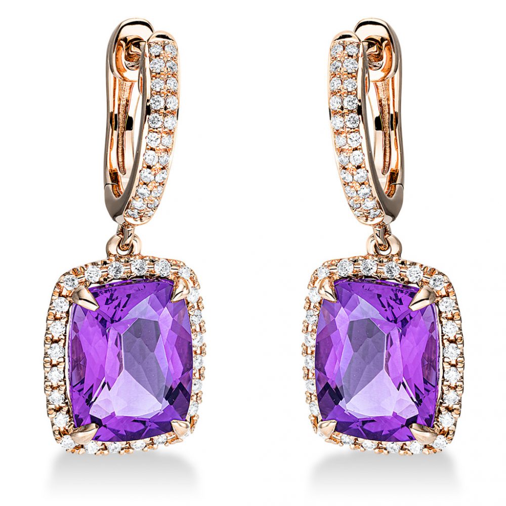 Redgold Amethyst Earrings