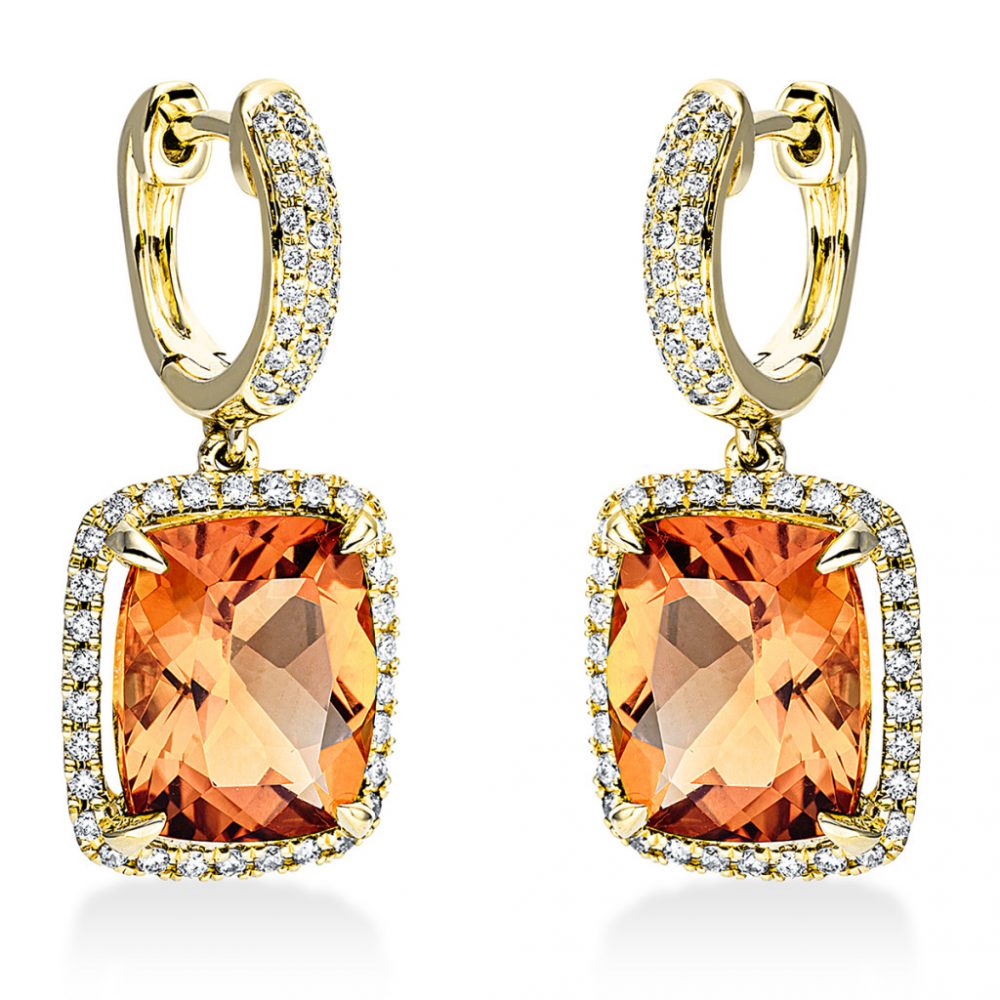 Yellowgold Citrine Earrings