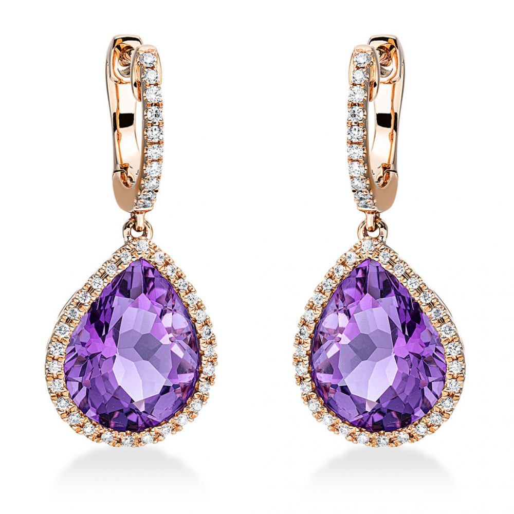 Redgold Amethyst Earrings