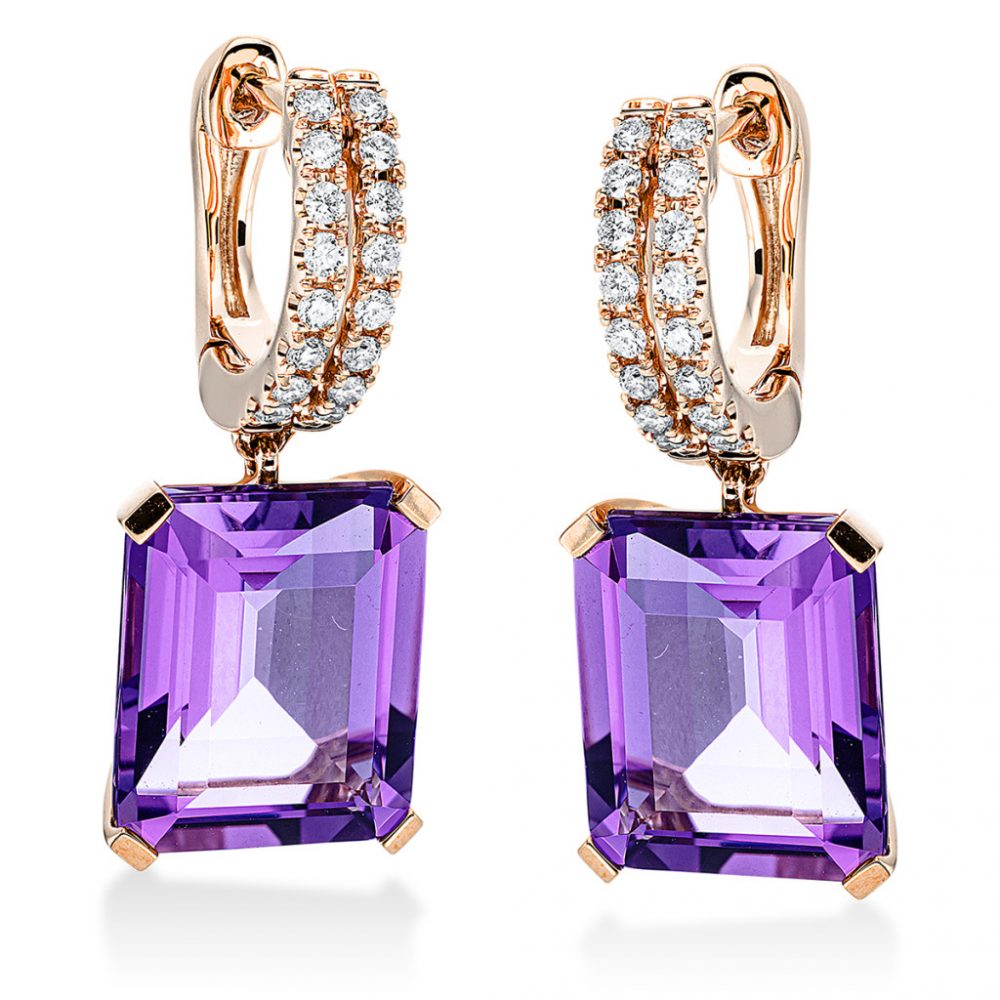 Redgold Amethyst Earrings