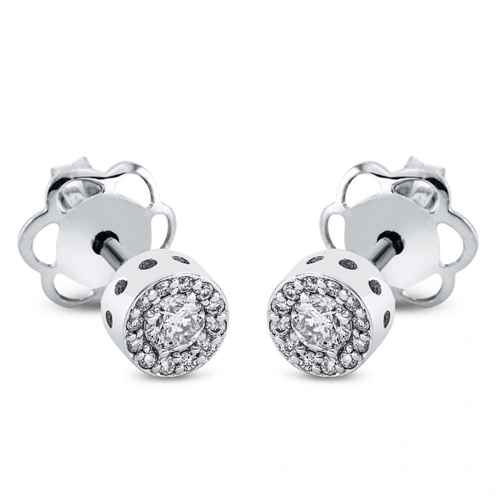 Whitegold Diamond Earrings