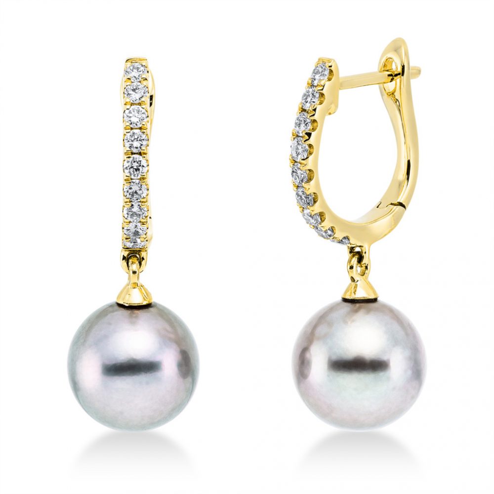 Yellowgold Diamond Earrings