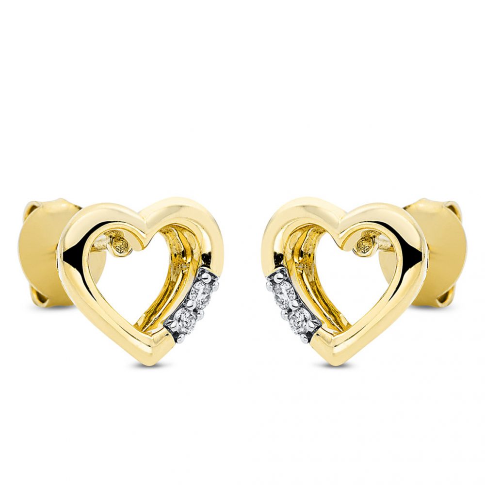 Yellowgold Diamond Earrings