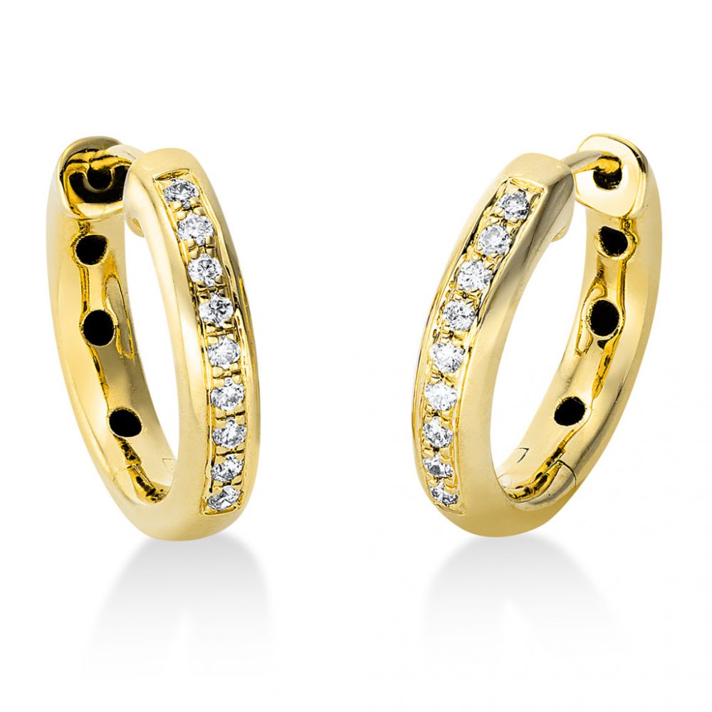 Yellowgold Diamond Earrings