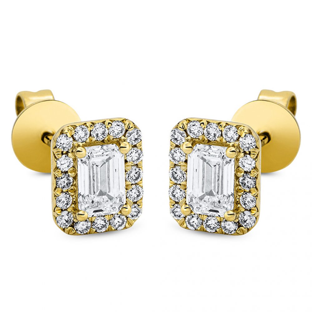 Yellowgold Diamond Earrings