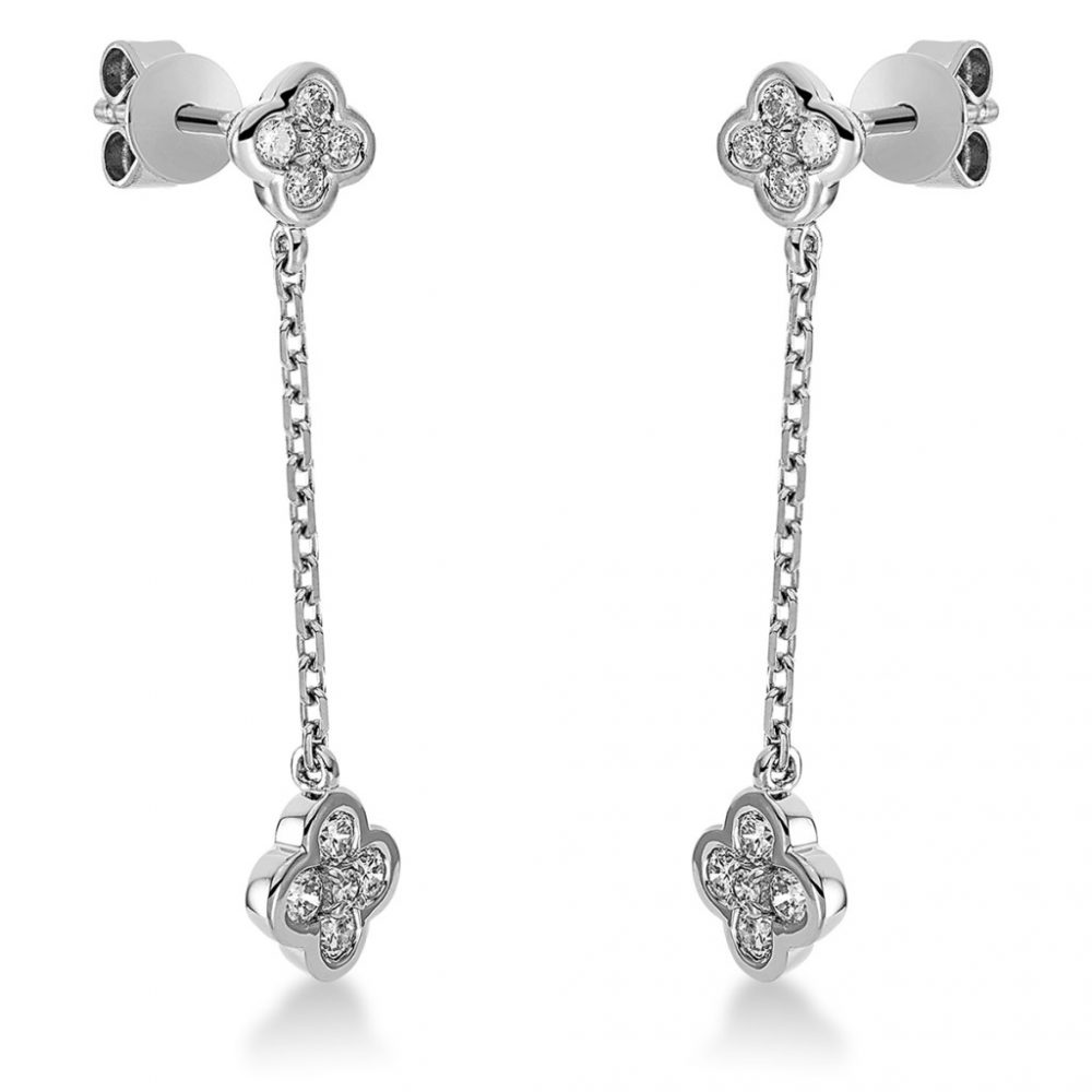 Whitegold Diamond Earrings