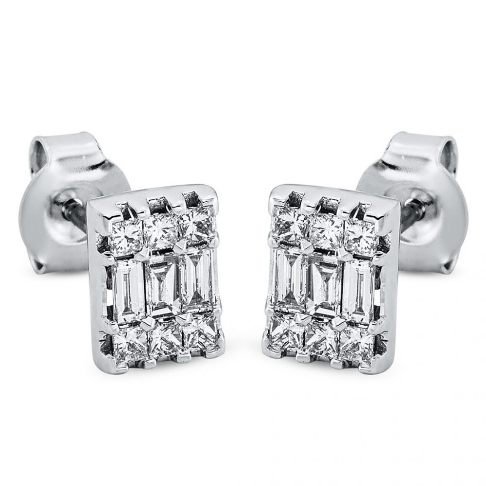 Whitegold Diamond Earrings