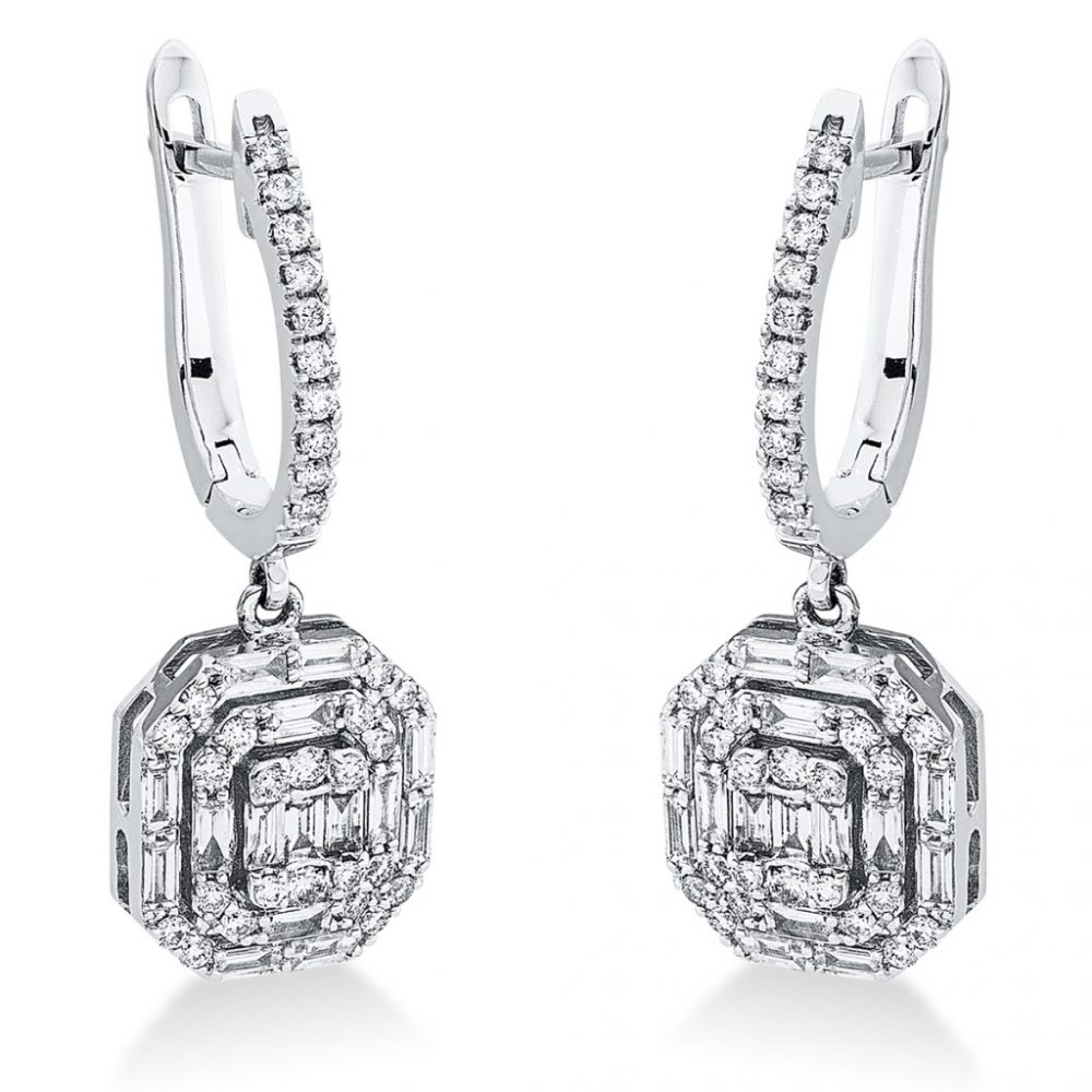 Whitegold Diamond Earrings