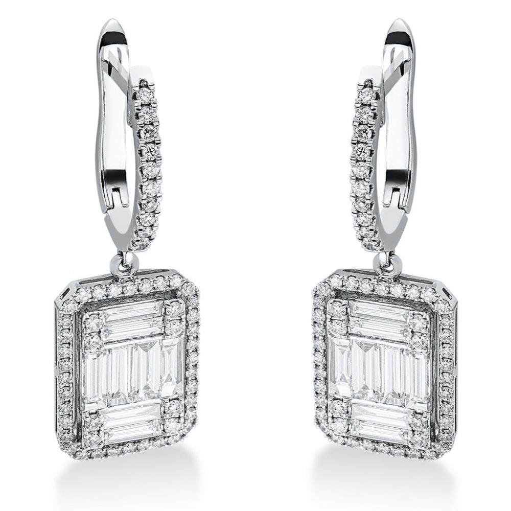 Whitegold Diamond Earrings