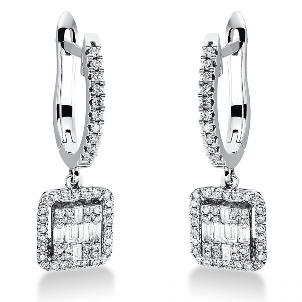 Whitegold Diamond Earrings