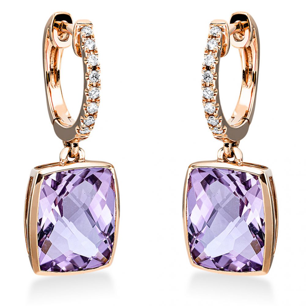 Redgold Amethyst Earrings