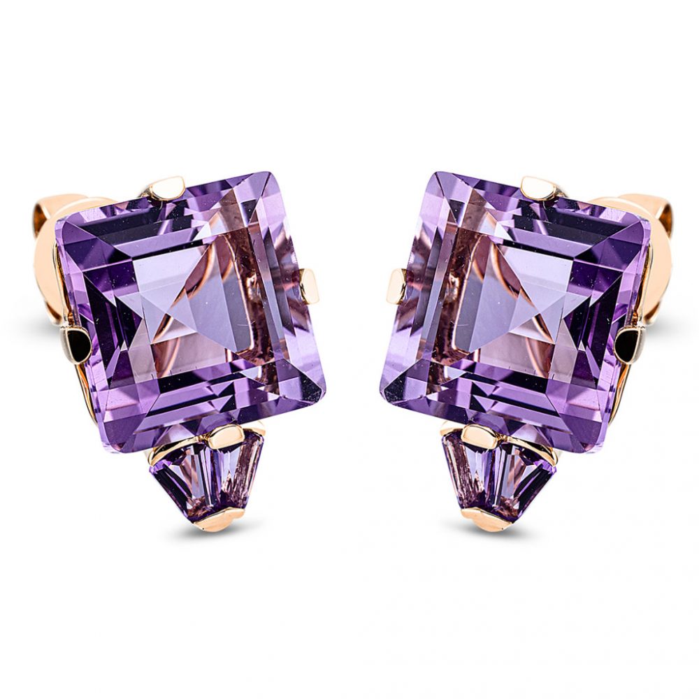 Redgold Amethyst Earrings