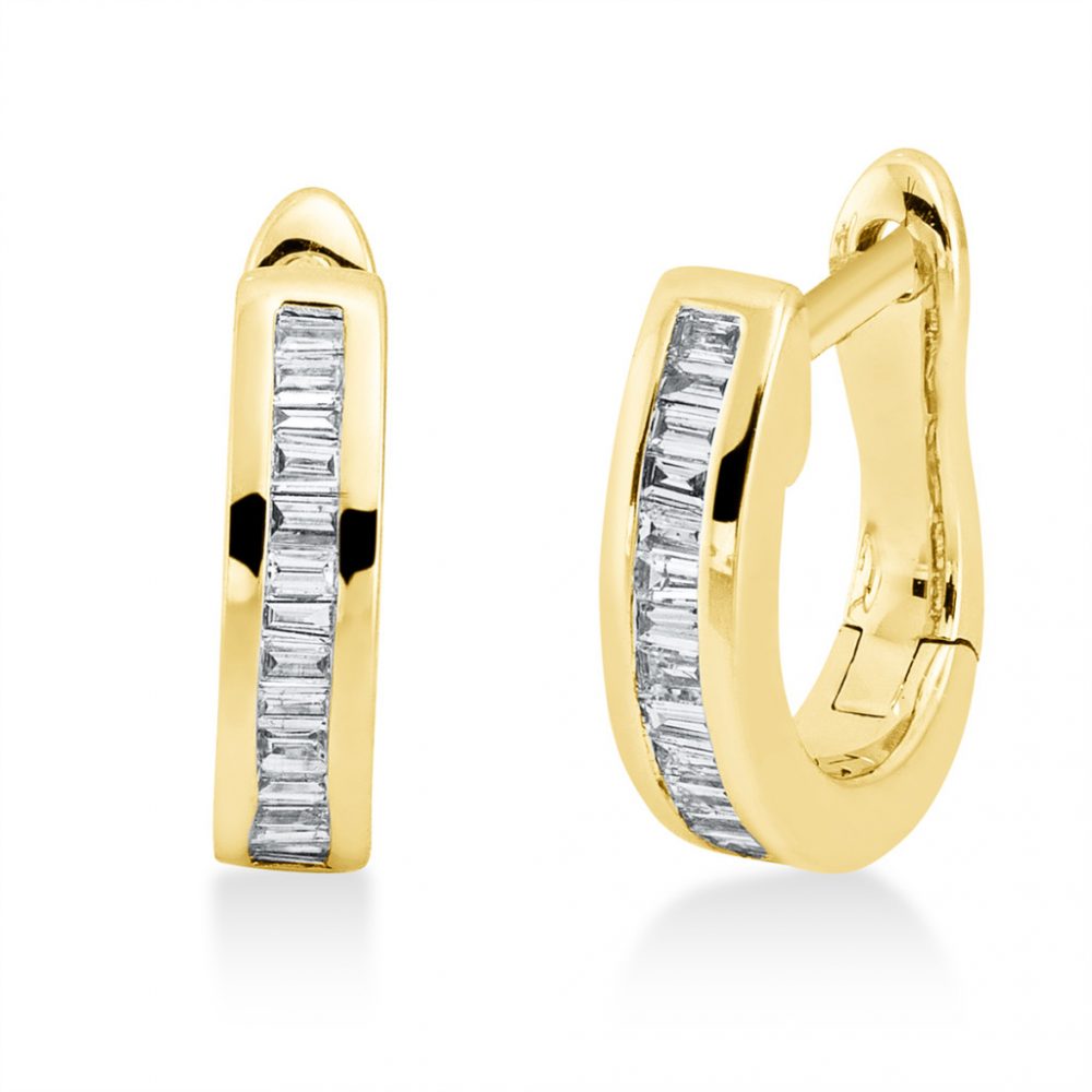 Yellowgold Diamond Earrings