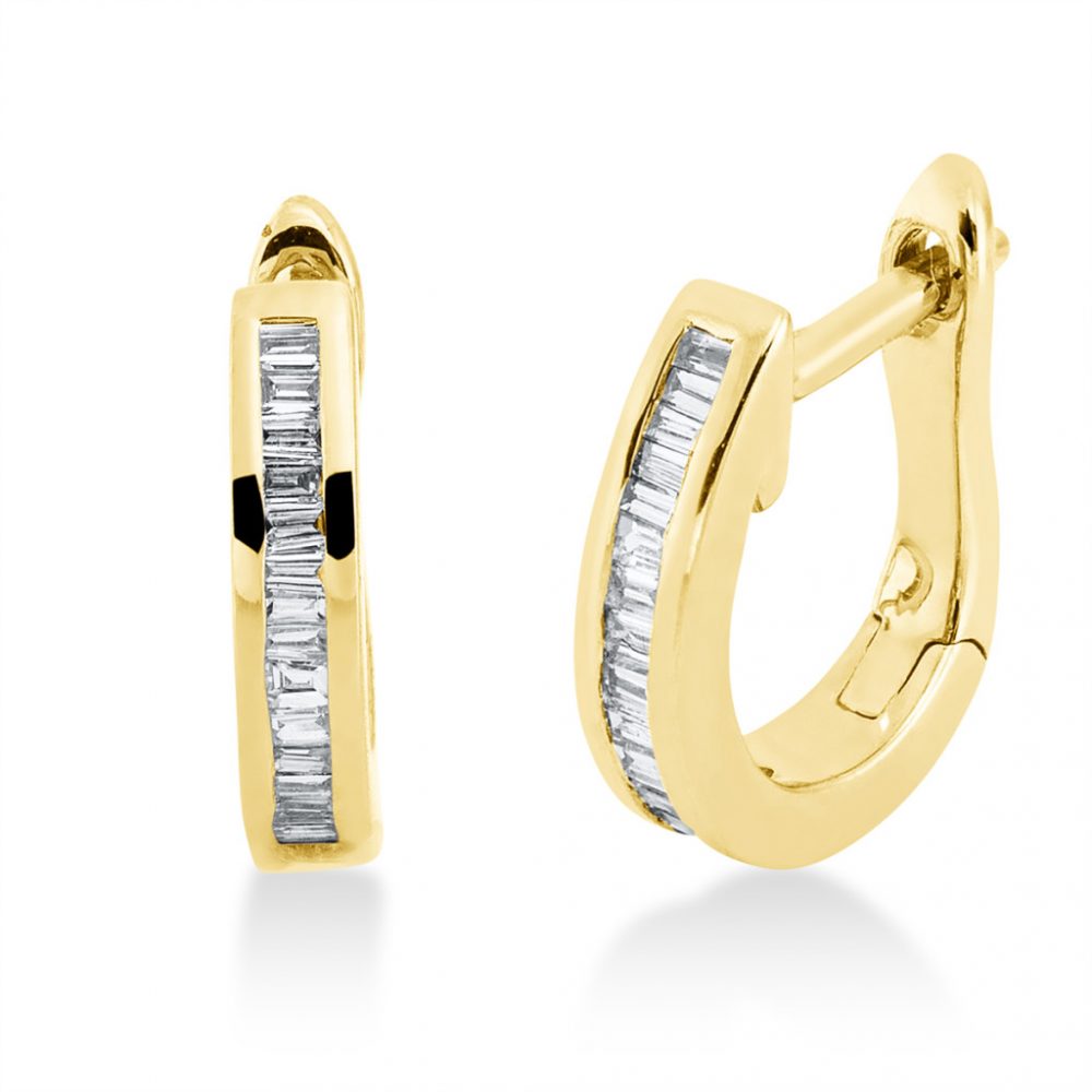 Yellowgold Diamond Earrings