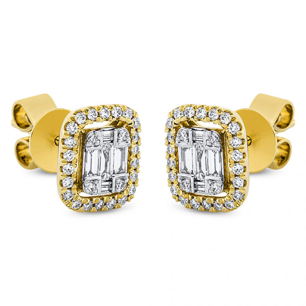 Yellowgold Diamond Earrings