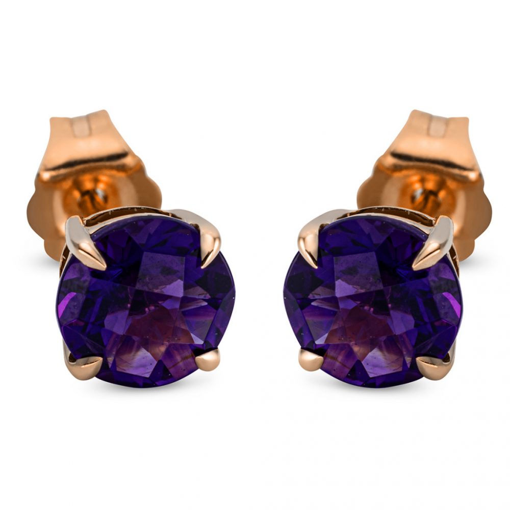 Redgold Amethyst Earrings