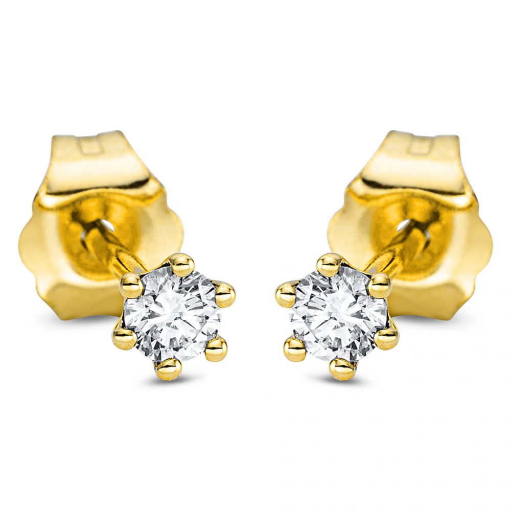 Yellowgold Diamond Earrings