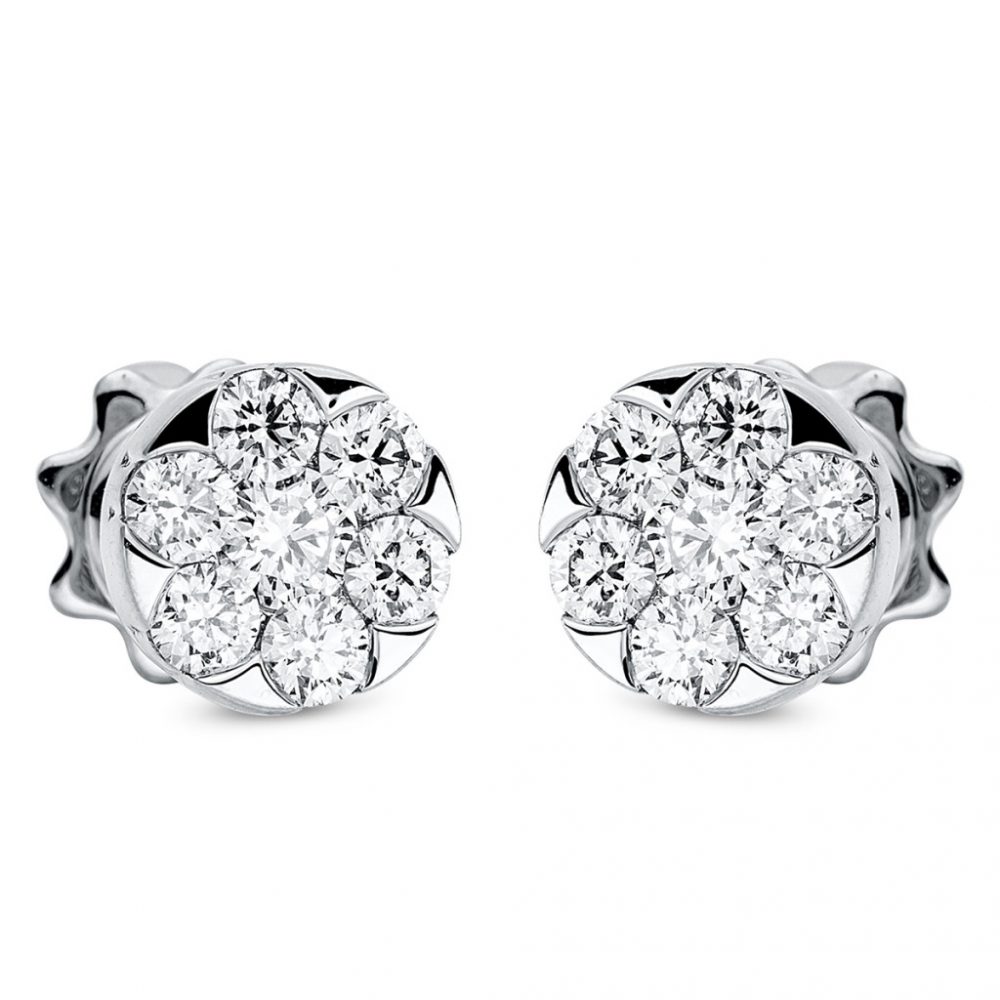 Whitegold Diamond Earrings