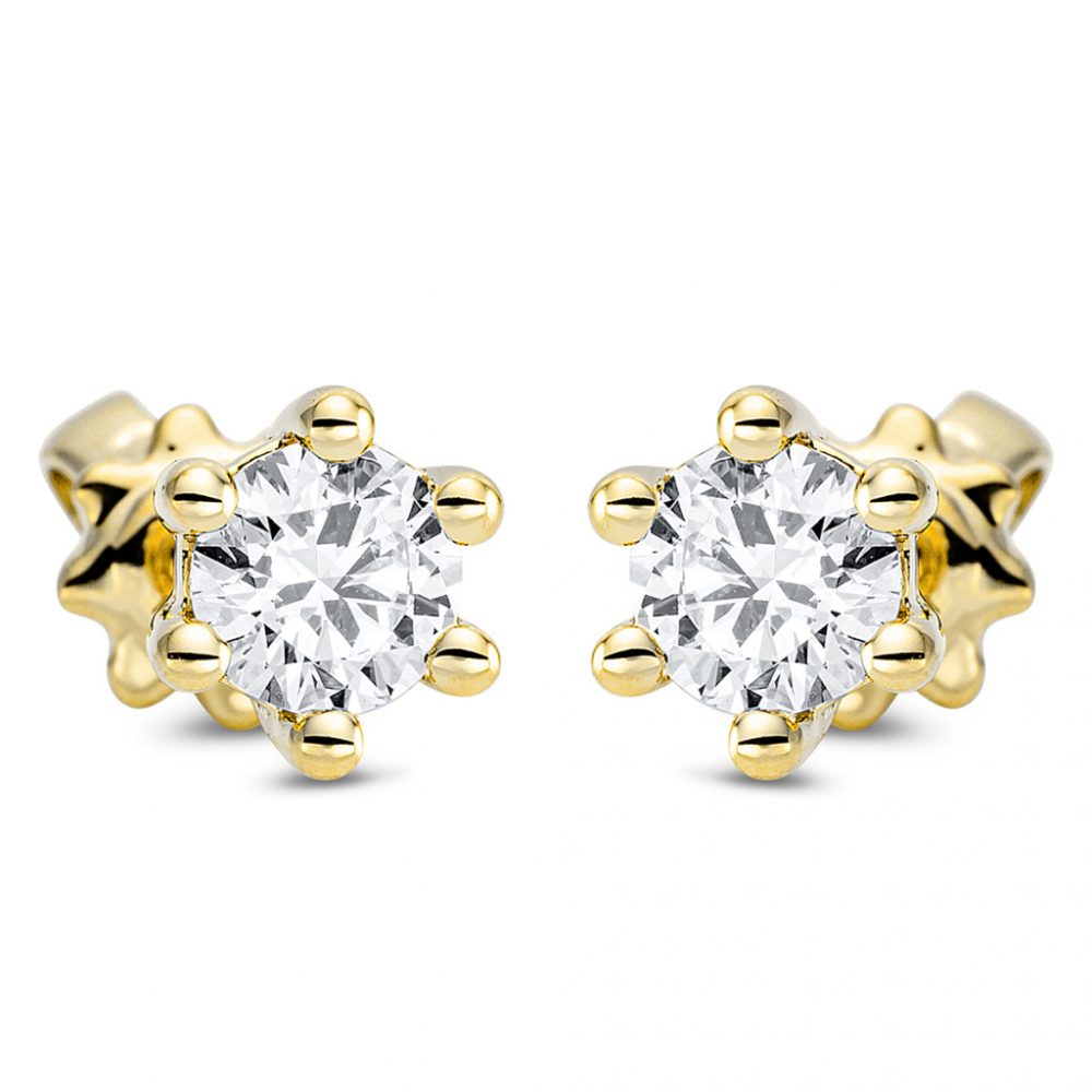 Yellowgold Diamond Earrings