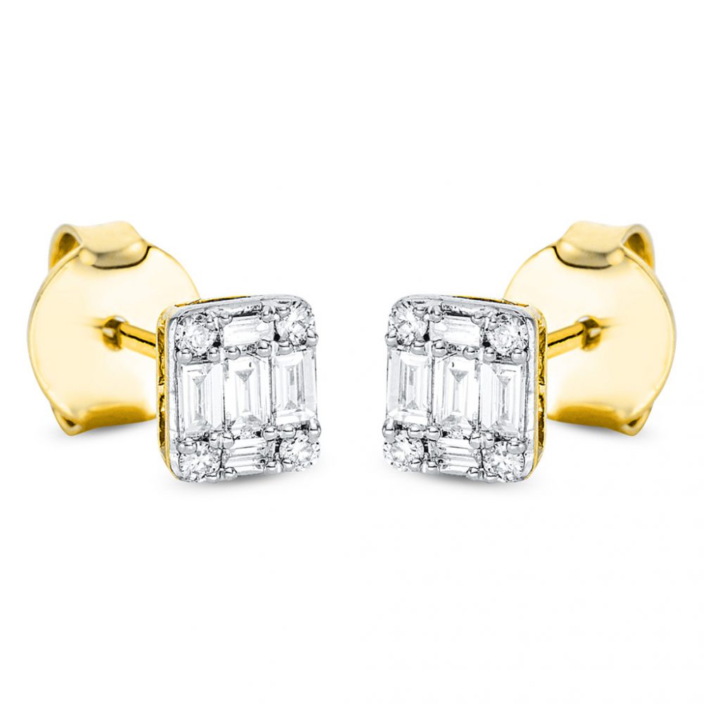 Yellowgold Diamond Earrings