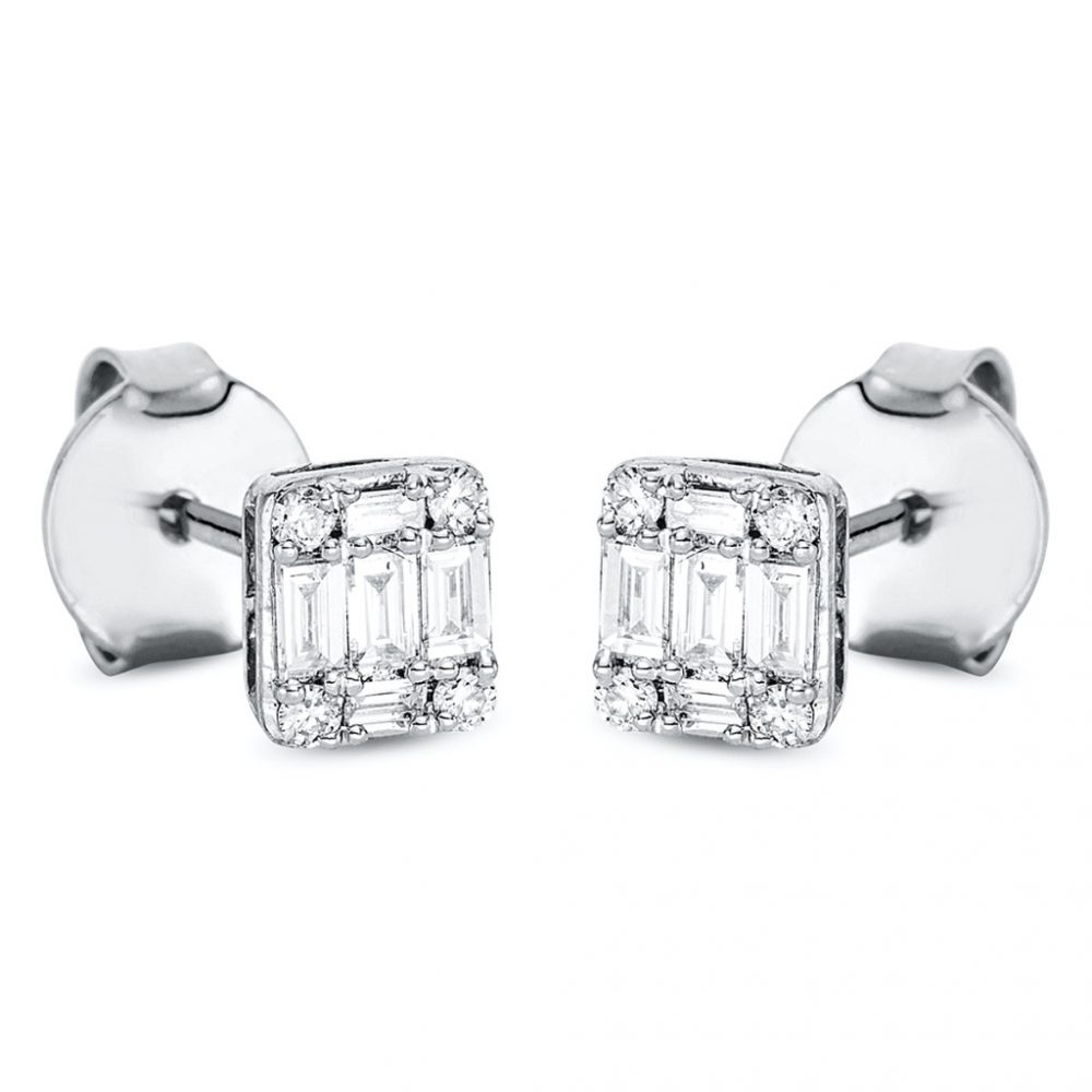 Whitegold Diamond Earrings