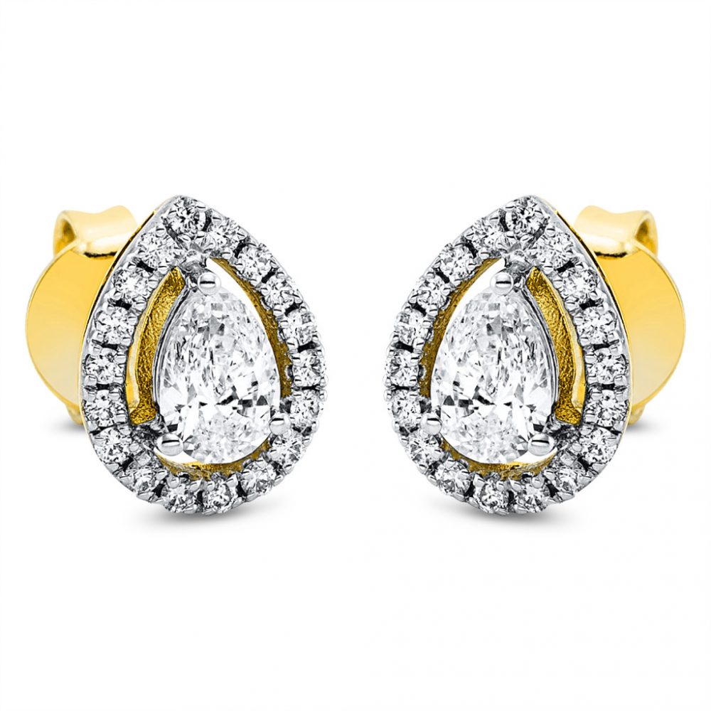 Yellowgold Diamond Earrings