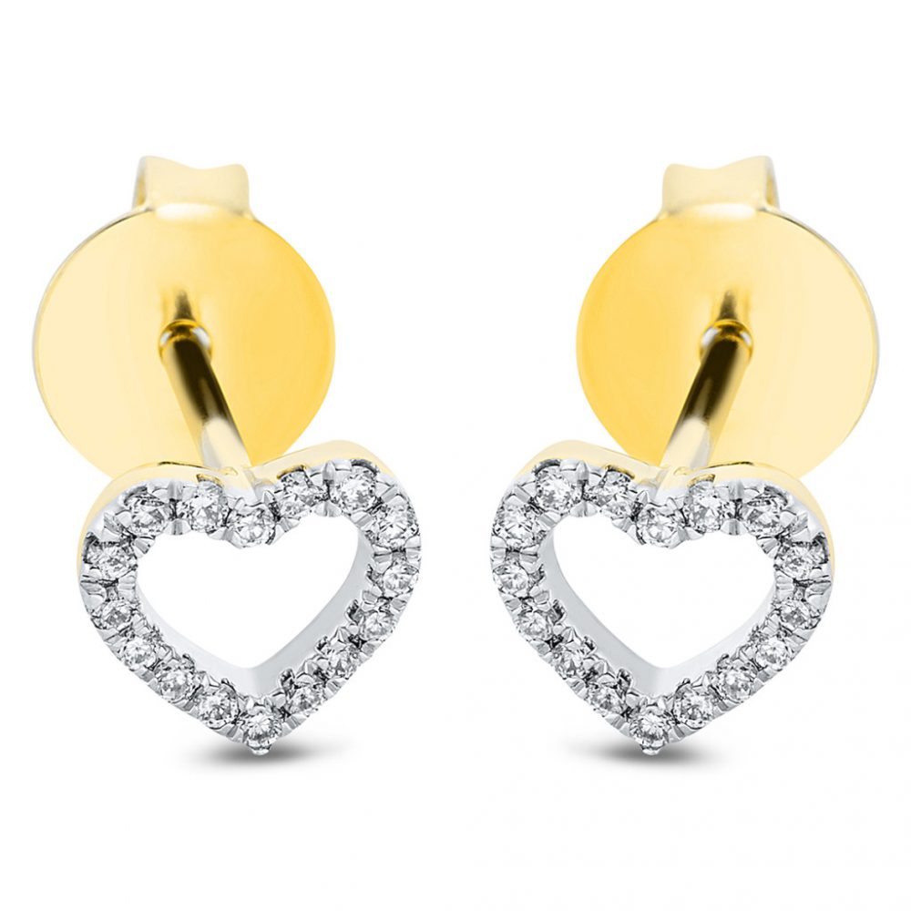 Yellowgold Diamond Earrings