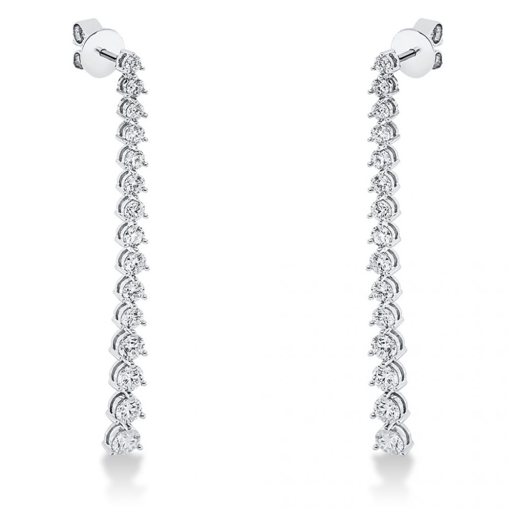 Whitegold Diamond Earrings