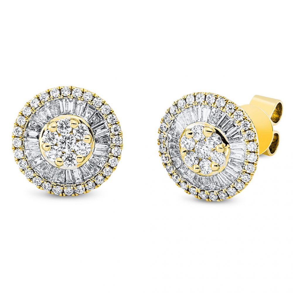 Yellowgold Diamond Earrings