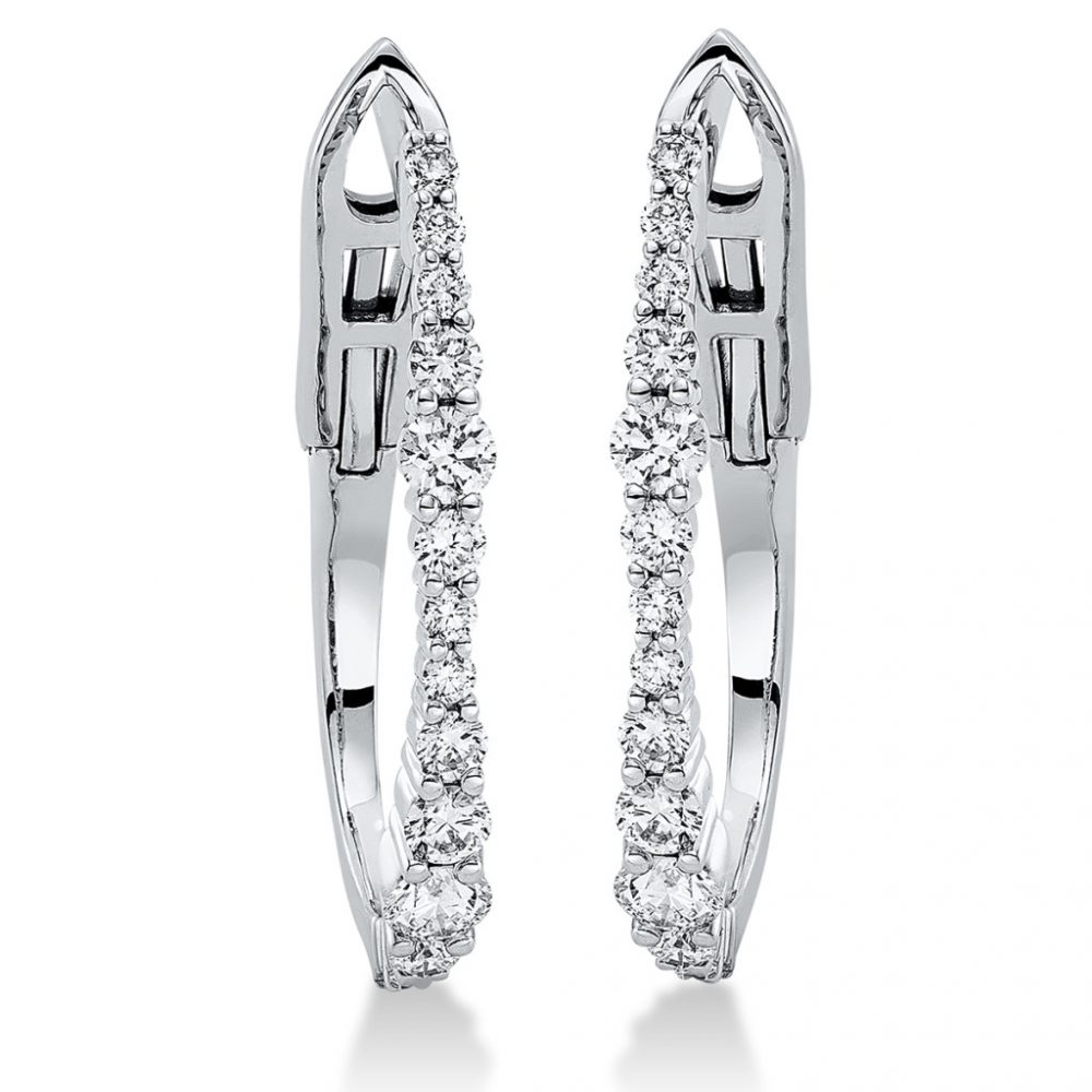 Whitegold Diamond Earrings