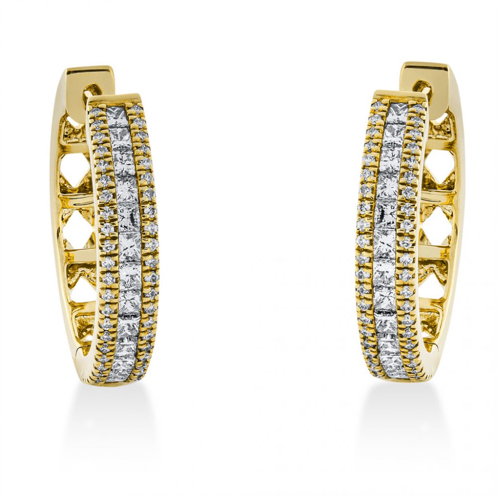 Yellowgold Diamond Earrings