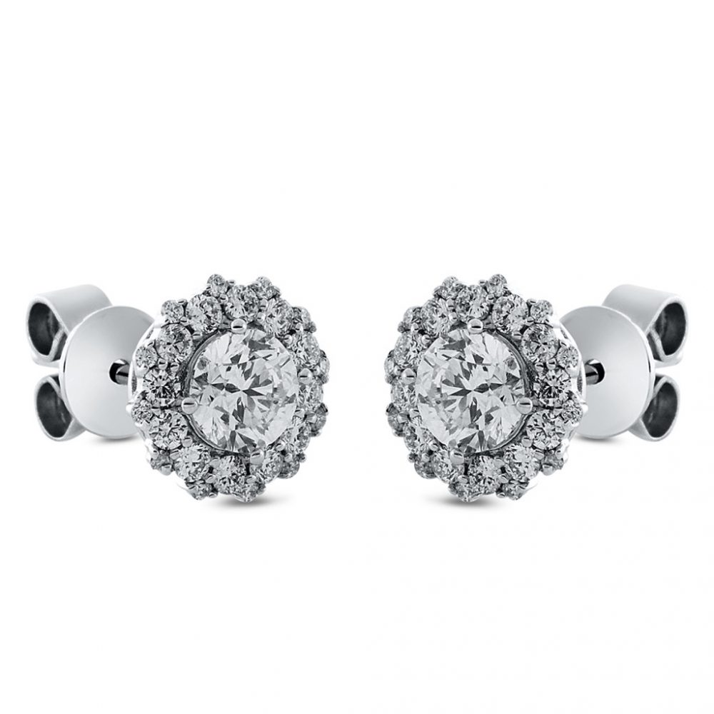 Whitegold Diamond Earrings