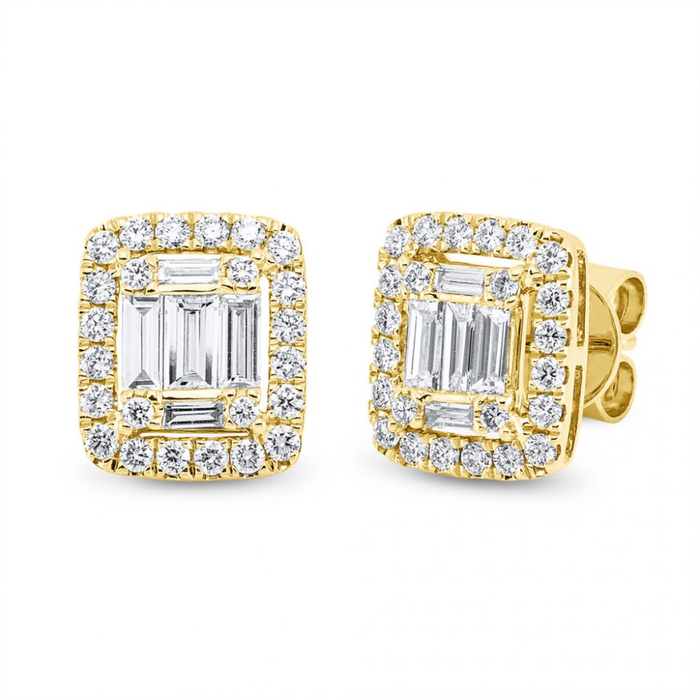 Yellowgold Diamond Earrings