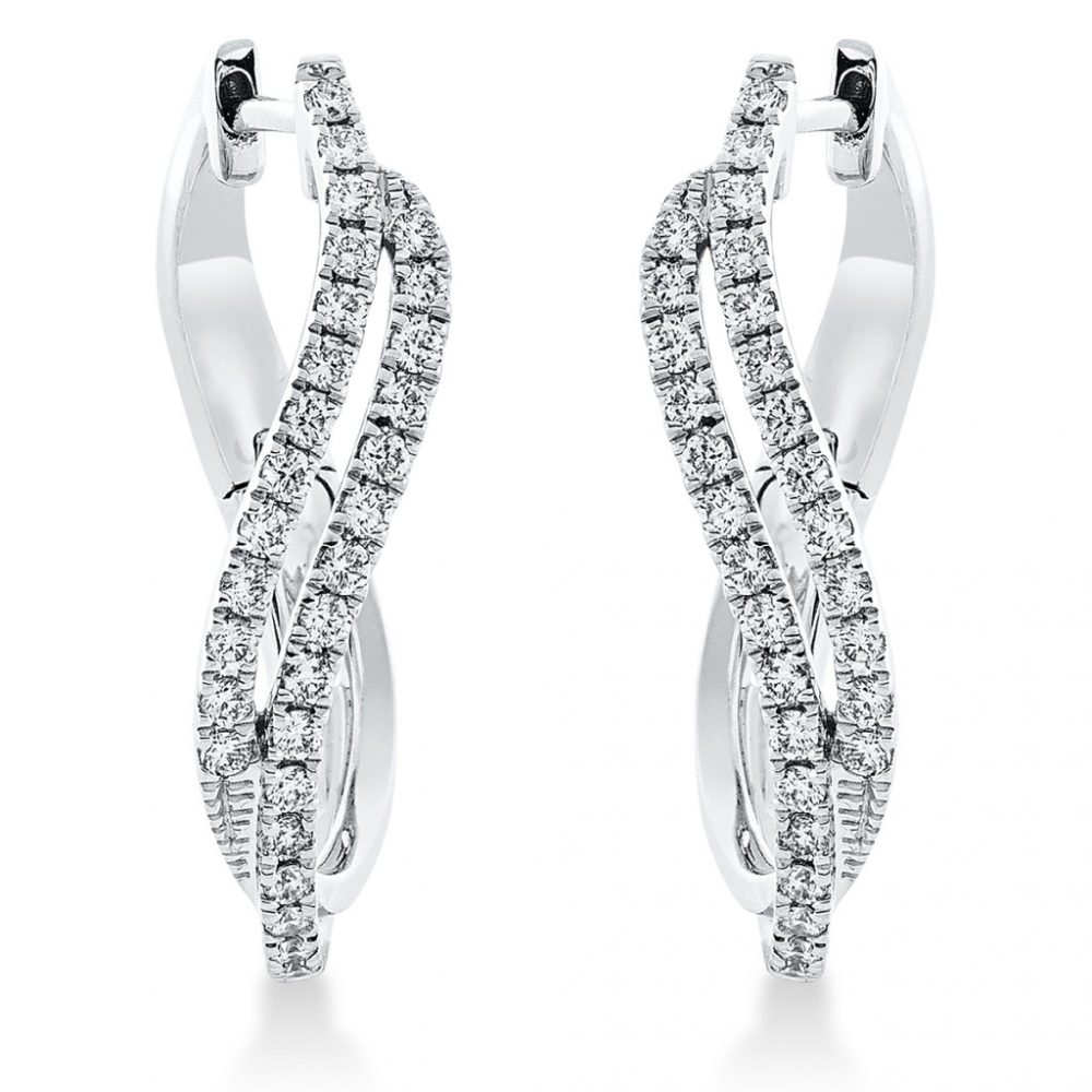 Whitegold Diamond Earrings