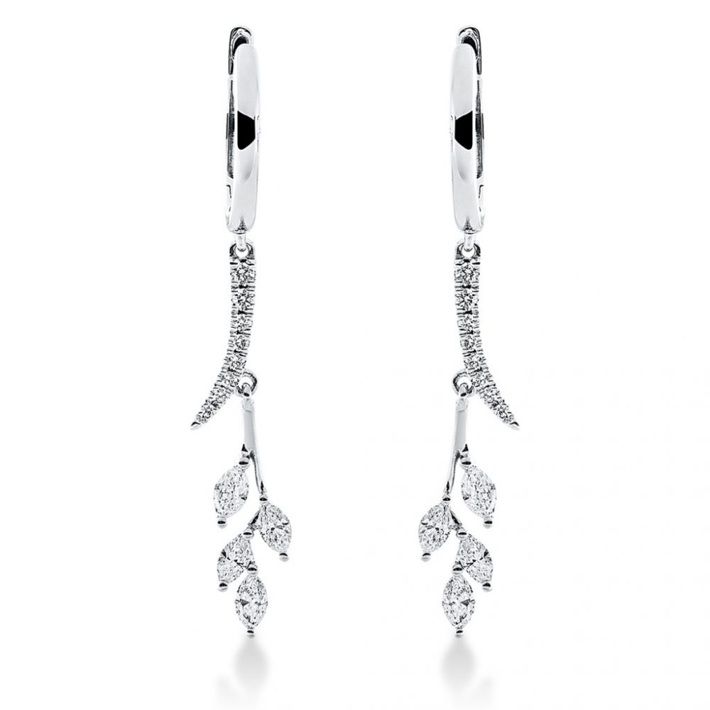 Whitegold Diamond Earrings