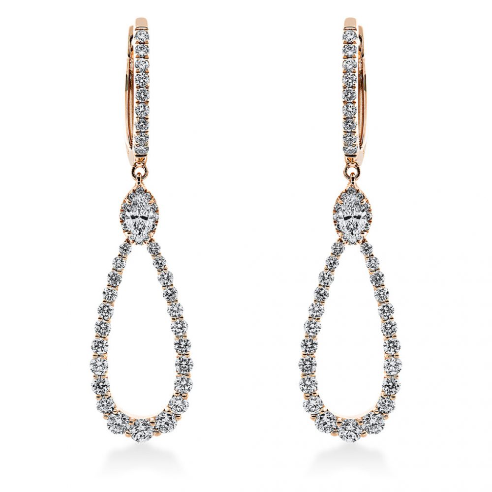 Redgold Diamond Earrings