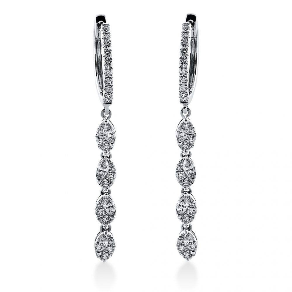 Whitegold Diamond Earrings