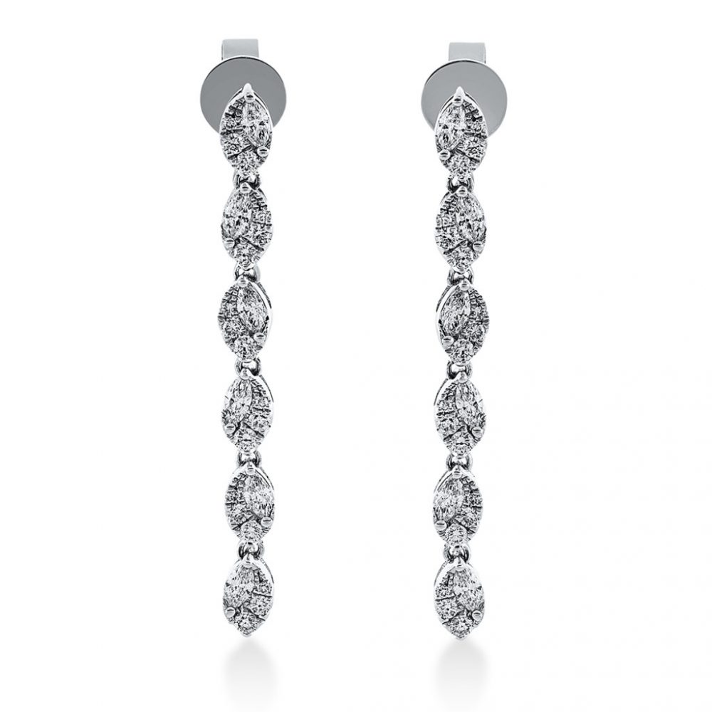 Whitegold Diamond Earrings