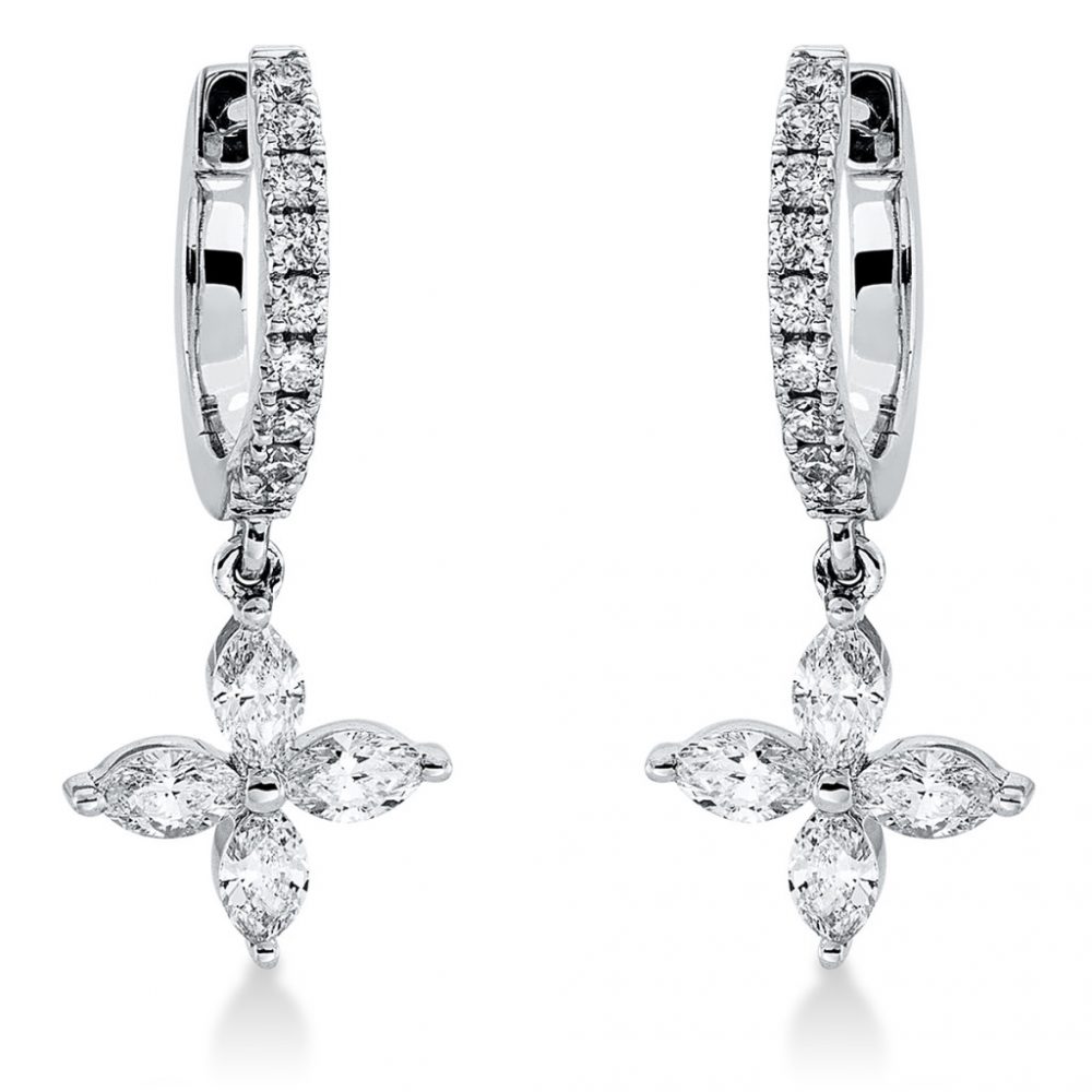 Whitegold Diamond Earrings