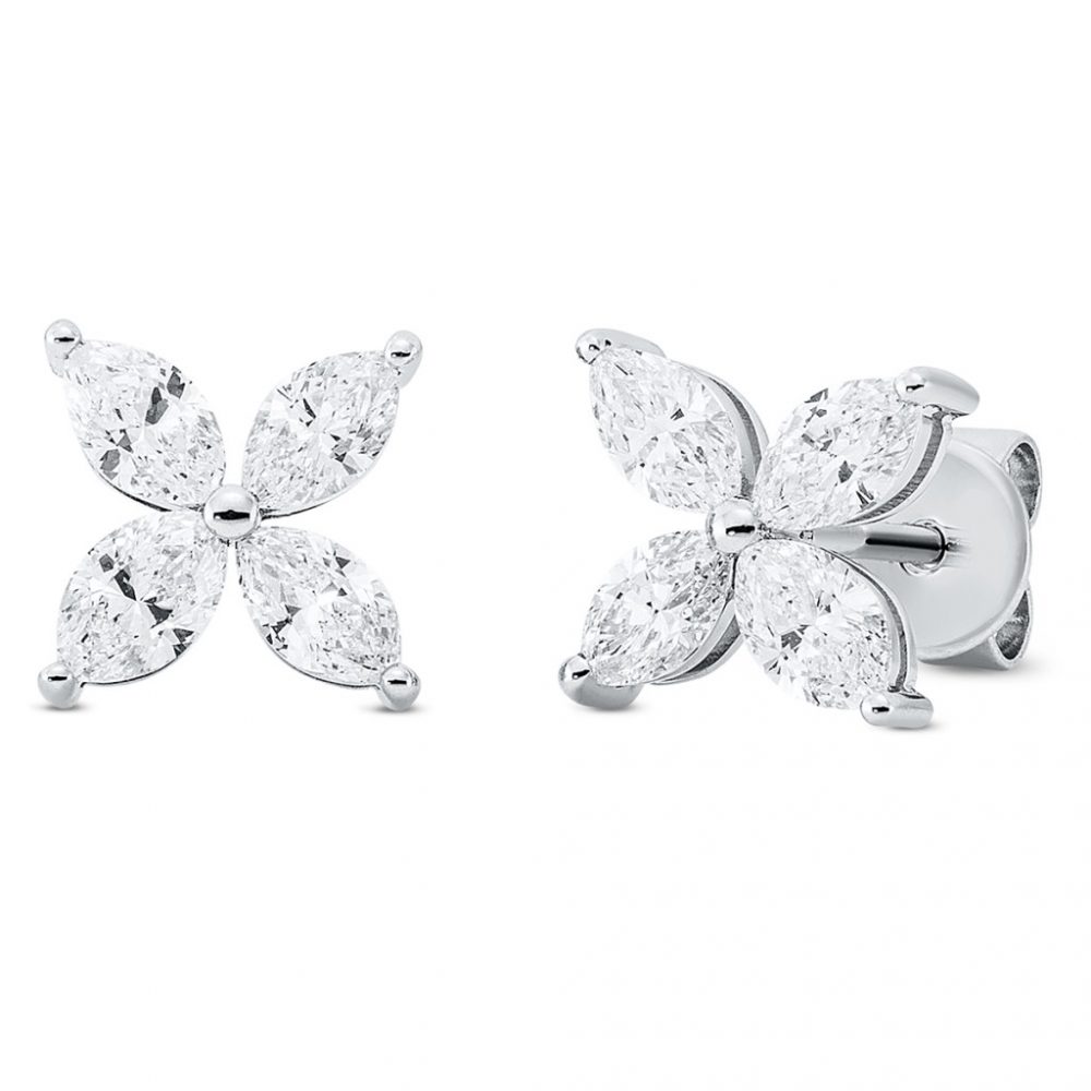 Whitegold Diamond Earrings