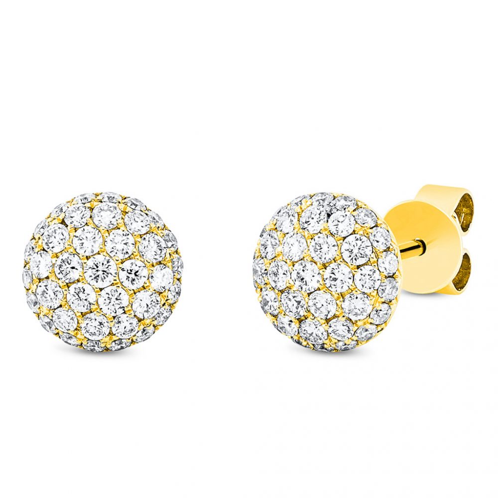 Yellowgold Diamond Earrings