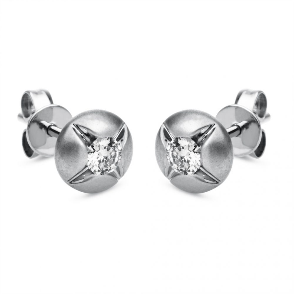 Whitegold Diamond Earrings