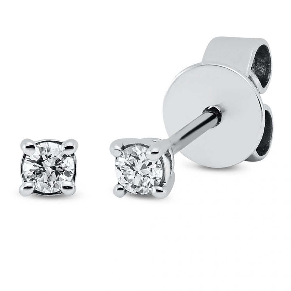 Whitegold Diamond Earrings